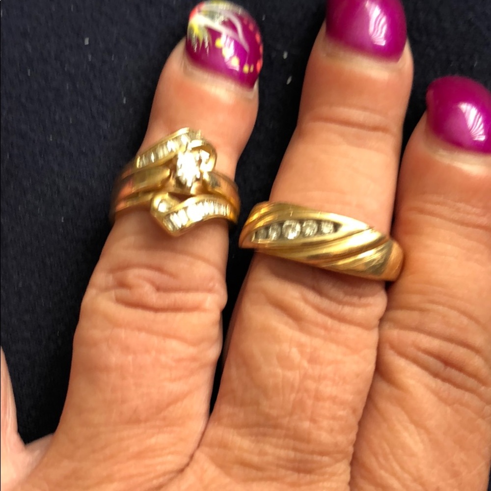 Wedding set his and hers